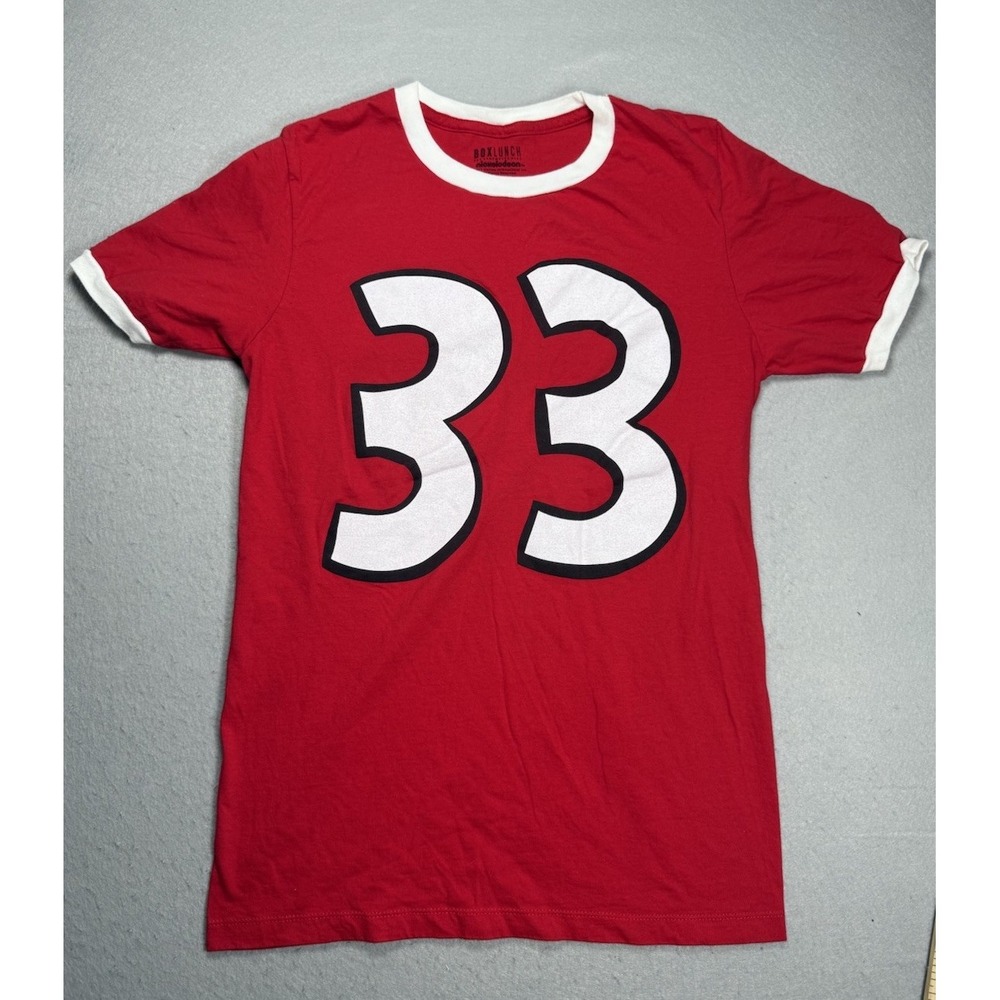 BoxLunch Hey Arnold Gerald 33‎ T-Shirt Red Nickelodeon Cartoon Men's Small
